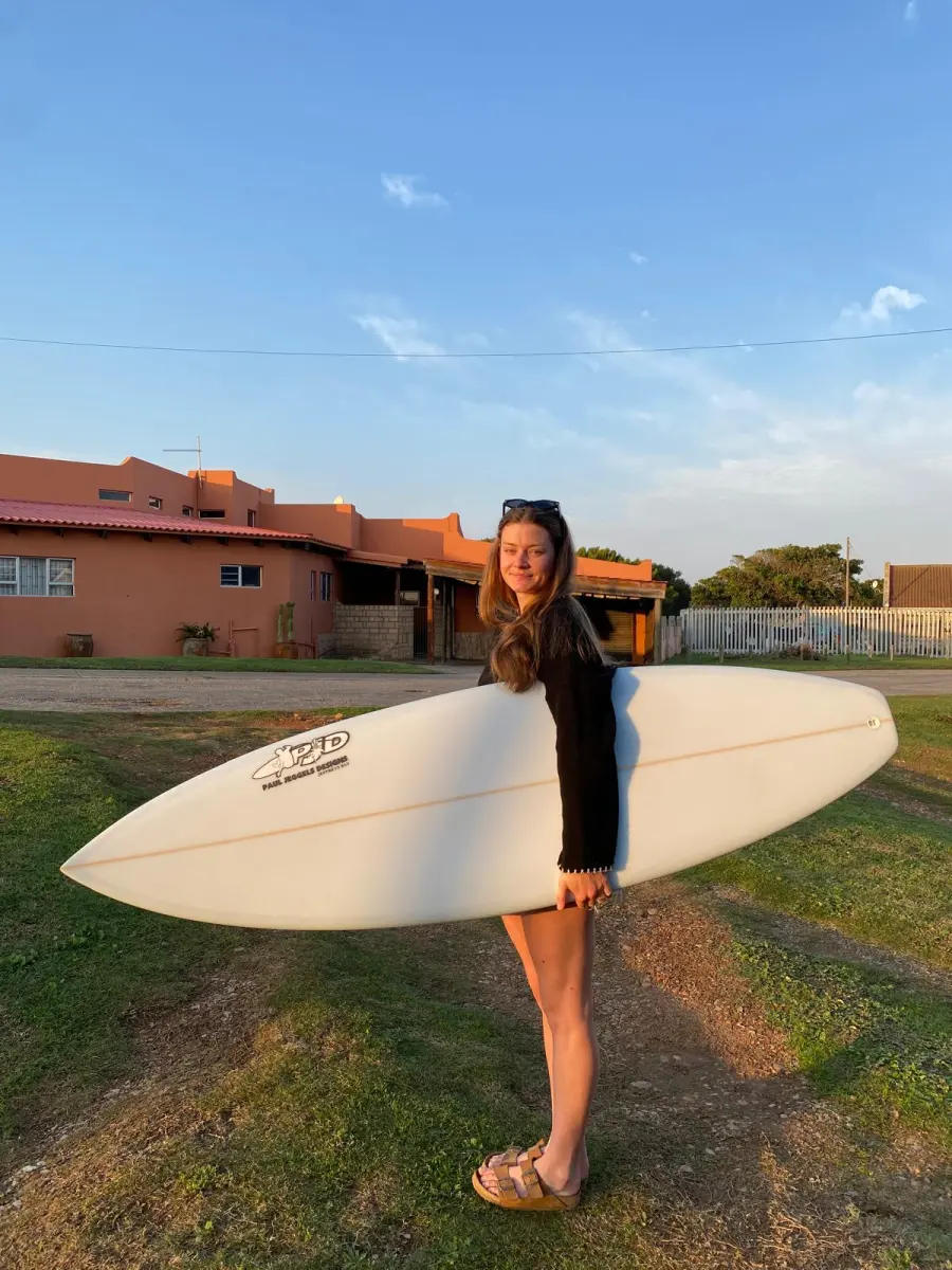Stoked Surfer — custom hand-shaped surfboard by Paul Jeggels, Jeffreys Bay