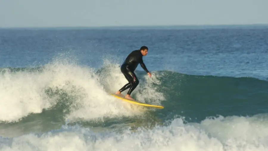 Paul Jeggels in the shaping bay